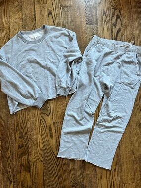 THE GREAT grey sweat set. Size 0/small